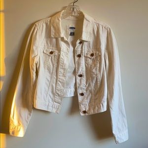 Old Navy White Jean Jacket